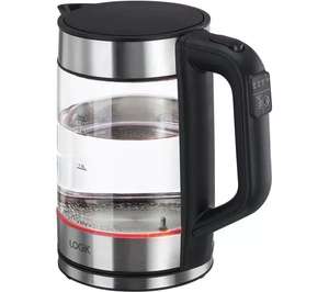 LOGIK Variable Temperature Illuminated 3000W 1.7L Glass Kettle - Free Click & Collect