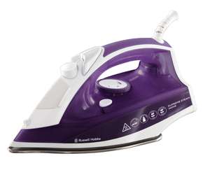 Russell Hobbs Supreme Steam Iron, Powerful vertical steam function, Non-stick stainless-steel soleplate, Easy fill 300ml Water Tank