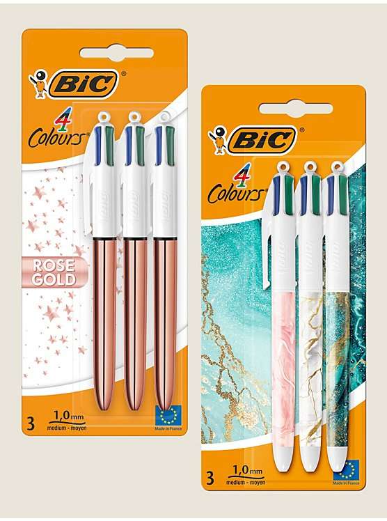BIC 4 Colour Pens Dual Pack - Checkout Price / Free C&C