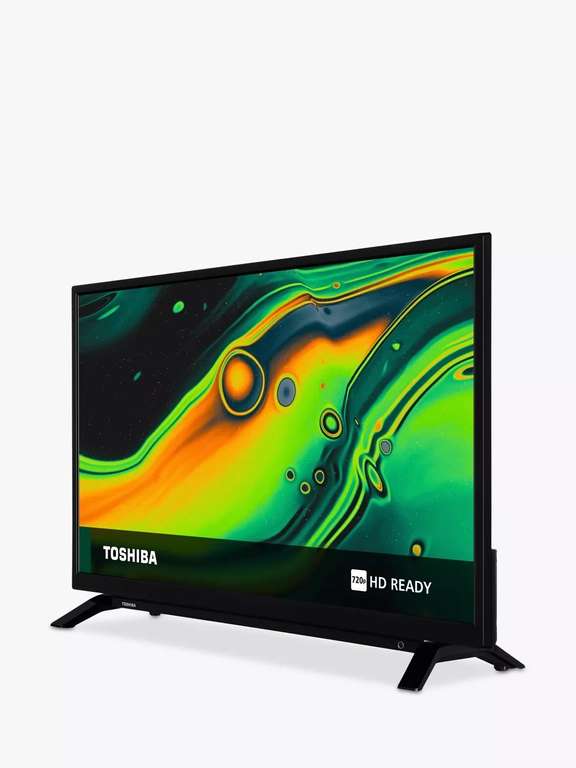 Toshiba 32WV2353DB (2023) LED HDR HD Ready 720p Smart TV, 32 inch with Freeview Play, Black + 5 year warranty (W/Member Code)