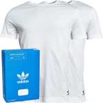 Adidas Originals Mens Comfort Flex Cotton Two Pack Crew Neck T-Shirts Multi packs - 1 Black+1Grey / 2 Black / 2 White - £17.99 each
