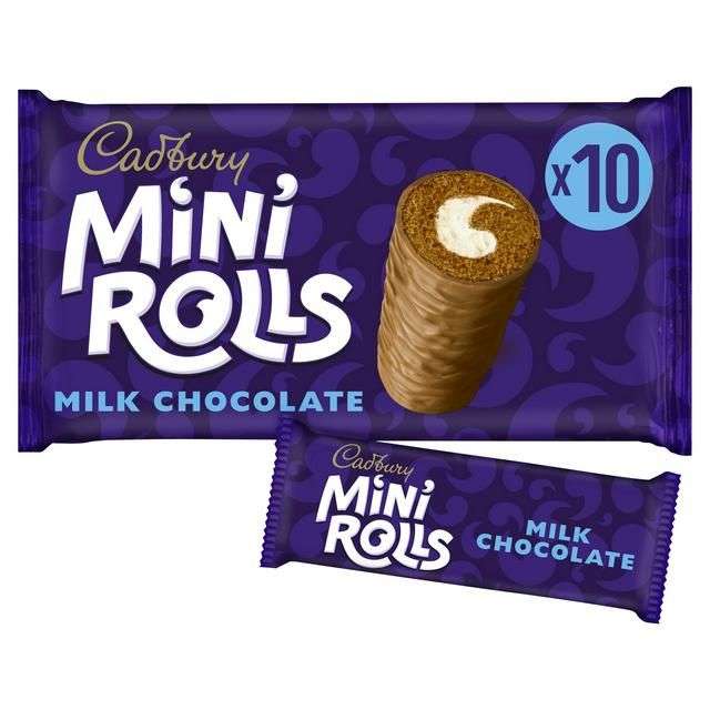 Cadbury Chocolate Mini Rolls Cakes 10pk - £1.98 @ Asda