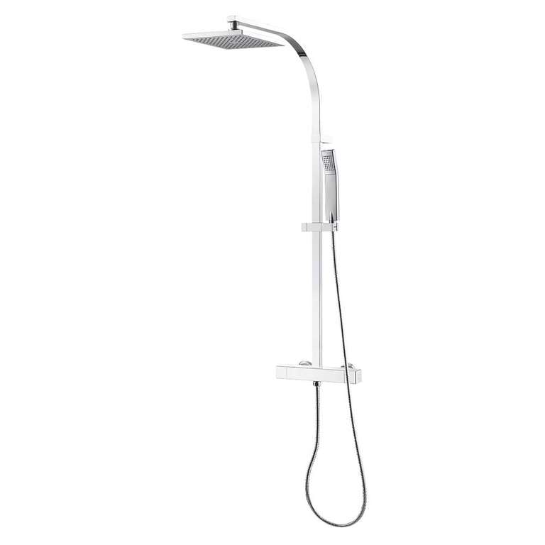 Equinox Rear-Fed Exposed Chrome Thermostatic Mixer Shower With Diverter - £49.99 Free Click & Collect @ Screwfix