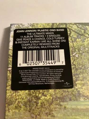 Plastic Ono Band John Lennon CD