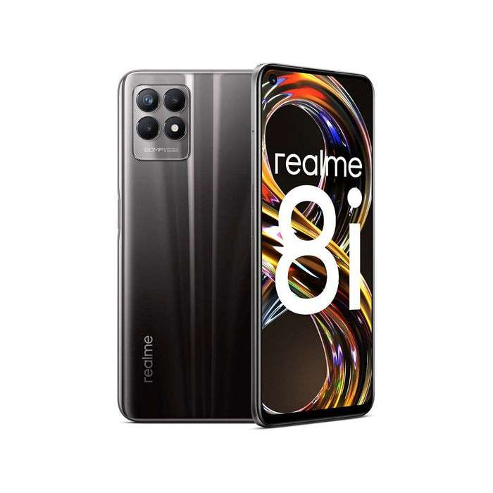 realme 8i Unlocked Smartphone, Helio G96, 120Hz, 50MP, 5000mAh Battery, Dual Sim, 4+64GB