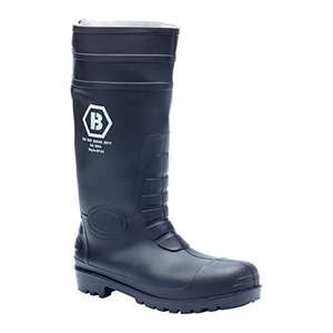 Blackrock Black Steel Toe Cap Wellington Boots for Men with Protective Steel Midsole Size 10 £11.40 @ Amazon