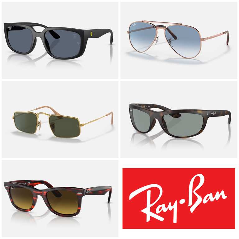 Up to 50% Off Ray-Ban Sunglasses Sale (Over 188 Lines, New Lines & Further Reductions including Ferrari Range) Prices from £65