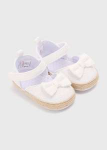 Baby White Broderie Sandals + 99p C&C
