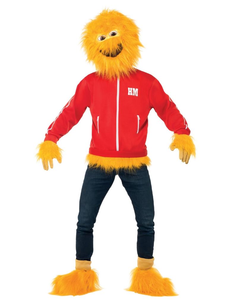 Honey Monster Costume Adults,Yellow Furry Jumpsuit & Character Hood
