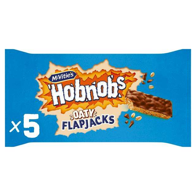 McVitie's Hobnobs Oaty Flapjacks Milk Chocolate x5 - with Nectar card