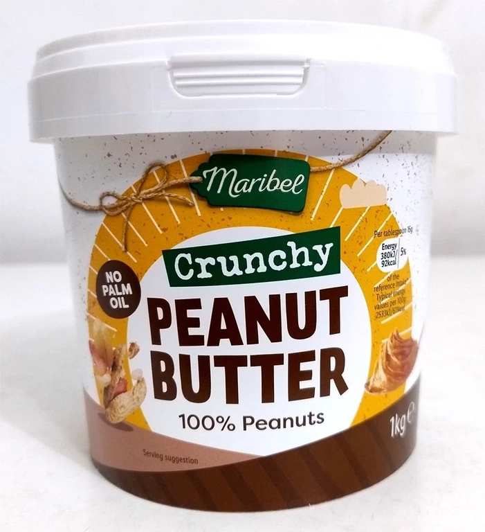 Maribel 100% Peanut Butter 1kg (Crunchy & Smooth) In-store Ferndown