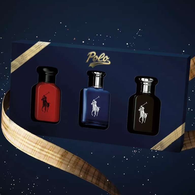 Ralph Lauren World of Polo 3 x 40ml Fragrance Gift Set w/code