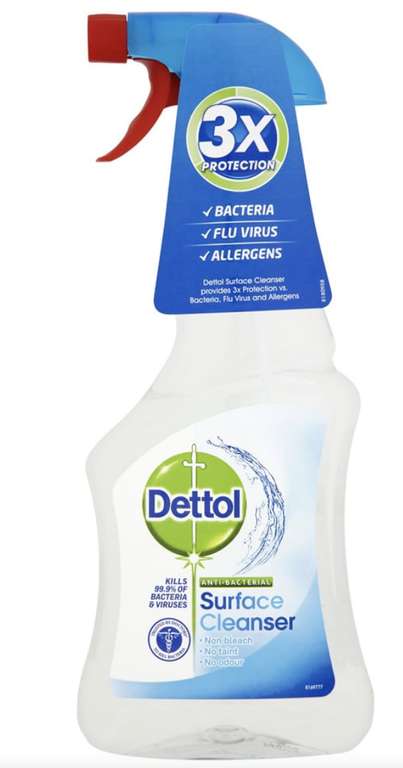 Dettol AntiBacterial Surface Cleanser 500ml - £1 - free click and collect from limited stores / £4.95 Delivery @ Wilko