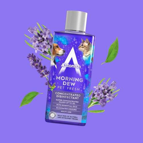 Astonish 3 in 1 Multi-Purpose Super Concentrated Liquid Disinfectant 300ml Morning Dew Pet Fresh - £1.10 @ Amazon