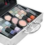The Color Workshop - Bon Voyage Makeup Set - Fashion Train Case With Complete Professional Makeup Kit For Eyes, Face, Nails And Lips