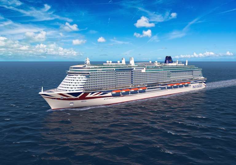 14 Night Cruise to Mediterranean (P&O Cruises) - Inside Cabin for 2 Adults 16th - 30th April £1128 Brand New Ship - Arvia - via Seascanner