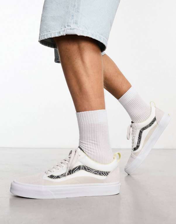 Vans Old Skool trainers in off white utility pack Exclusive to ASOS - CREAM (sizes 2.5-7) (£23.85 w/new user code)