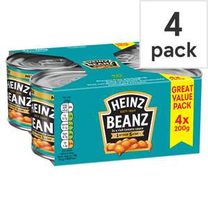 Heinz Baked Beans 200g 4 Pack - w/Code