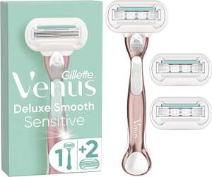 Gillette Venus Deluxe Smooth Sensitive Women's Razor + 3 Razor Blade Refills - £10.19 @ Amazon
