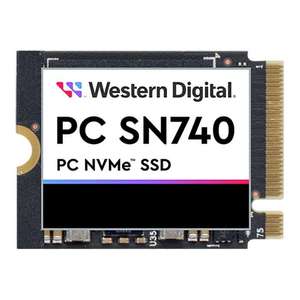 WD PC SN740 512GB M.2 2230 PCIe4 NVMe SSD/Solid State Drive (Perfect for Steam Deck & ROG Ally) or 1TB £79.98