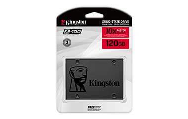 Kingston A400 SSD Internal Solid State Drive 2.5" SATA Rev 3.0, 120GB - SA400S37/120G £13.95 @ Amazon