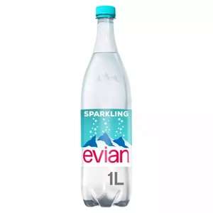 Evian Sparkling Natural Mineral Water 1L Try for 50p and receive £1.20 Cashback via Shopmium App