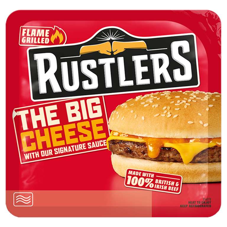 Rustlers Big Cheese Burger 179g