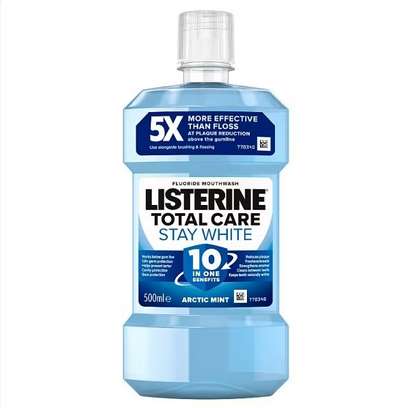 Listerine Mouthwash Clean Mint/Stay White Arctic Mint/TotalCare Zero Alcohol Smooth Mint/Teeth & Gum 500ml + Free Click & Collect