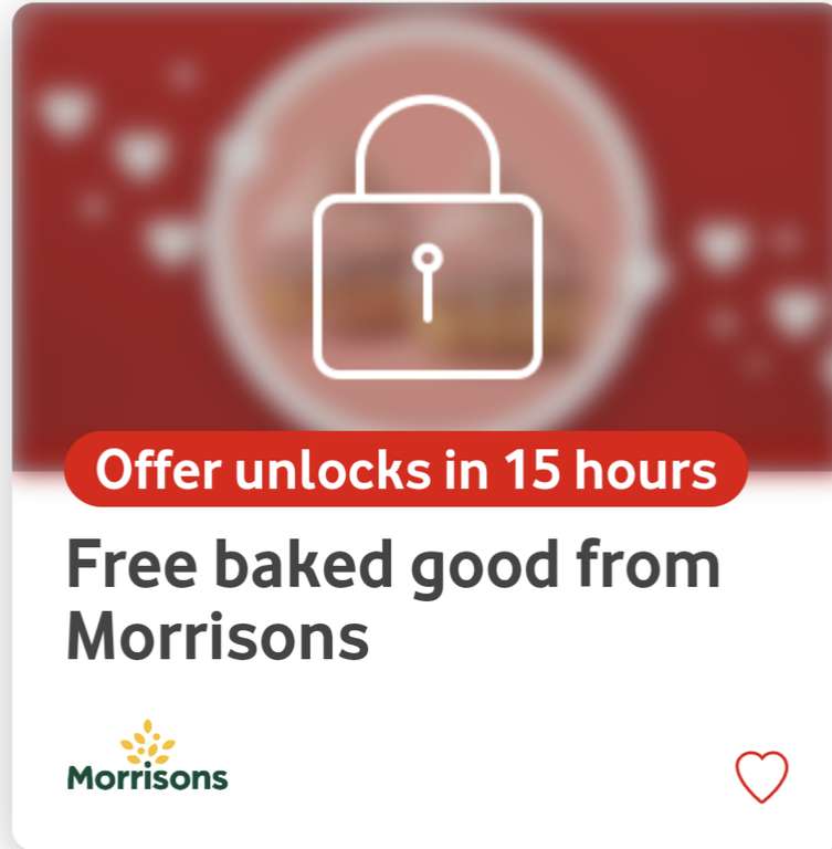 Free Baked item from Morrisons via Vodafone VeryMe