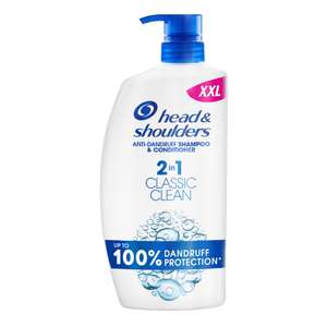 Head & Shoulders Classic Clean 2in1 Anti Dandruff Shampoo, 1000ml (£7.46/£6.67 on Subscribe & Save)