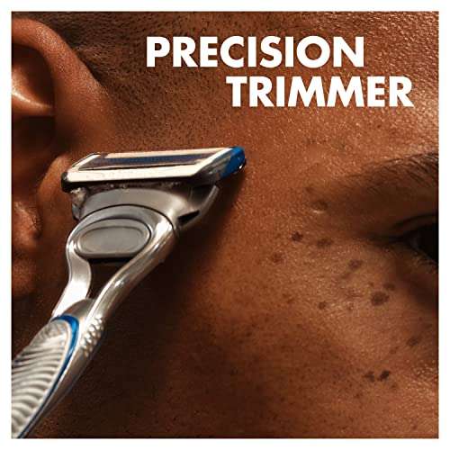 Gillette SkinGuard Sensitive Men's Razor + 11 Razor Blade Refills with Precision Trimmer, Fits Fusion Handles £17.79 / £16.90 s&s @ Amazon