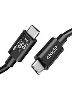 Anker 515 USB-C to USB-C Cable, USB 4, 3.3 ft, 8K HD Display, 40 Gbps Data Transfer, 240W Charging - Sold by AnkerDirect UK FBA