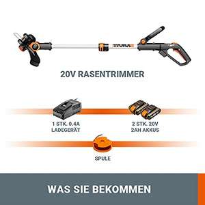 Worx WG 163E Cordless Strimmer with 2 batteries on amazon.de £85.21 delivered @ Amazon Germany