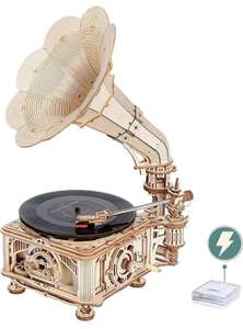 ROKR 3D Wooden Record Player Puzzle - £71.99 Sold by Ruober and Fulfilled by Amazon