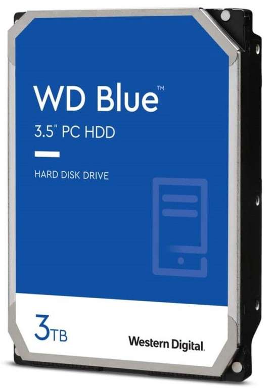 WD Blue 3TB 3.5" SATA Desktop Hard Drive - 5400rpm, 256MB Cache - £46.98 / £50.47 delivered @ Ebuyer