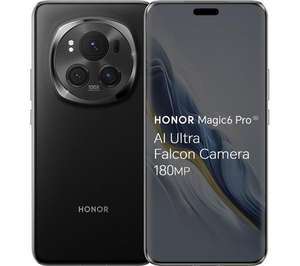 HONOR Magic6 Pro Smartphone 5G 12GB+512GB 120Hz Snapdragon 8 Gen3 5600mAh IP68 Dual SIM - £783 + £10 Top Up
