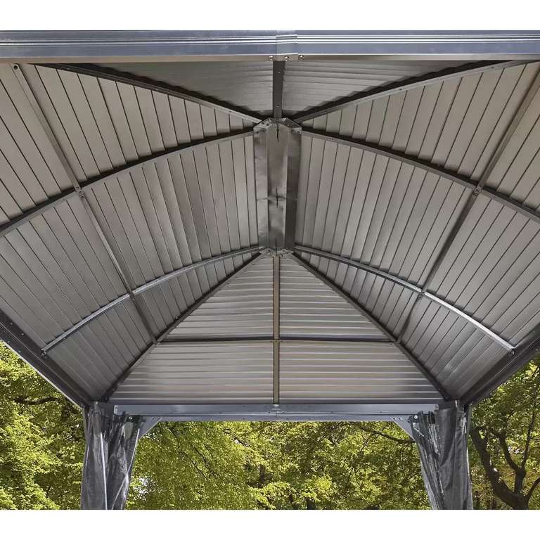 Sojag Moreno 10ft x 16ft (2.89 x 4.74m) Aluminium Frame Sun Shelter with Galvanised Steel Roof + Insect Netting (Membership Required)