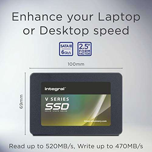 Integral V Series 2 480GB SATA III 2.5 Internal SSD - £21.99 @ Amazon