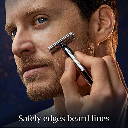 King C. Gillette Double Edge Safety Razor for Men, 5 Platinum Coated Double Edge Razor Blades - £9.98 @ Amazon