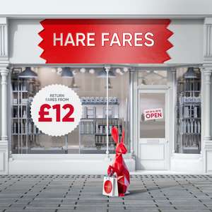 Return Fares from £12, Kids from £2