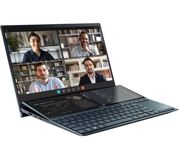 ASUS ZenBook Duo UX482EA 14" Laptop - Intel Core i7 - Blue - REFURB-C - With Code - Sold by Currys Clearance