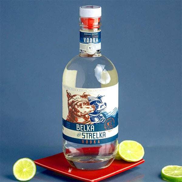 Belka And Strelka Vodka 37.5% 700ml Bottle (free shipping with £25 spend)
