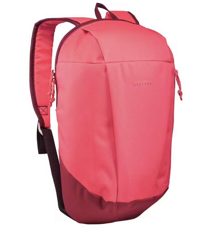 Hiking 10L Backpack - Arpenaz NH100 (in Strawberry pink / BORDEAUX) - £2.99 (Other colour-ways are £3.99) + Free Delivery - @ Decathlon