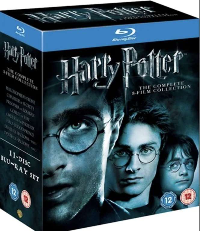 Used: Harry Potter Complete 8 Film Collection Blu Ray (Free Collection)