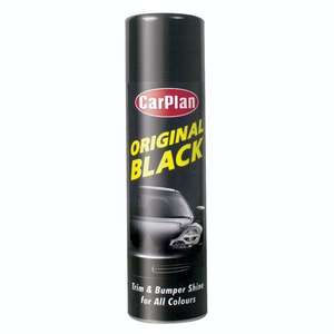 Carplan Original Black, trim & bumper shine for all colour 500ml - £3.60 with Free collection @ EuroCarParts