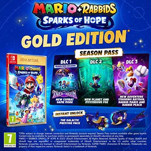Mario + Rabbids Sparks of Hope Gold (Nintendo Switch) £44.99 @ Amazon