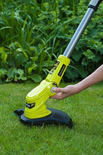Ryobi OLT1832 ONE+ Cordless Grass Trimmer, 25-30cm Path + Double Serrated Blades Head (Bare Tool)