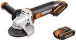 WORX WX800 18V (20V Max) Cordless 115mm Angle Grinder with x2 2.0Ah Batteries