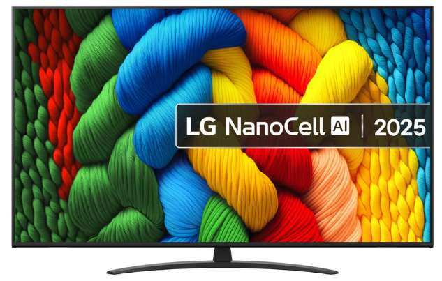 2025 LG 65NANO81A6A 65" NanoCell 4K TV 1 Year Warranty With BLC/HSD/Totum/Unidays