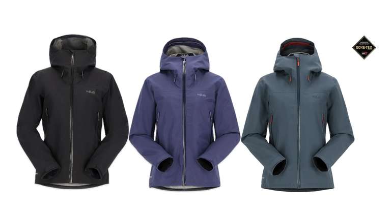 RAB Womens Namche 3-Layer Gore-Tex Jacket (3 Colours) - w/Code for New Customers